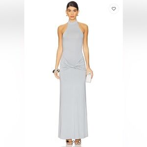 knee length dresses for ladies Zaloma Cut Out Maxi Dress Black main image 0
